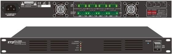 ISO9001 क्लास डी पावर एम्पलीफायर डिजिटल पीए एम्पलीफायर 120W 115V