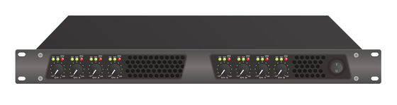 FTD रैक माउंट 1U क्लास डी पावर एम्पलीफायर ब्लैक ड्यूरेबल 50Hz 60Hz