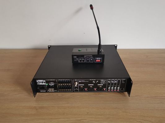 6 जोन 350W PA सिस्टम एम्पलीफायर मिक्सर एम्प सपोर्ट 8 रिमोट कॉलिंग स्टेशन