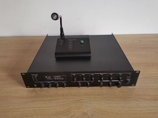 6 जोन 350W PA सिस्टम एम्पलीफायर मिक्सर एम्प सपोर्ट 8 रिमोट कॉलिंग स्टेशन