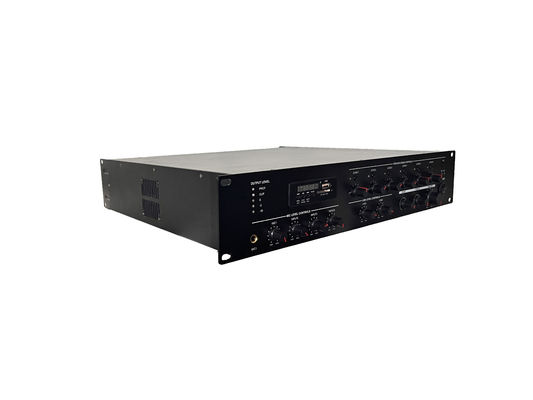 6 जोन 350W PA सिस्टम एम्पलीफायर मिक्सर एम्प सपोर्ट 8 रिमोट कॉलिंग स्टेशन