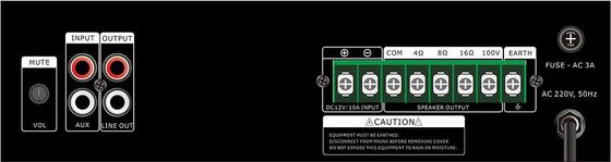 ECHO अधिभार संरक्षण के साथ RoHS ISO9001 30W PA सिस्टम पावर एम्पलीफायर;