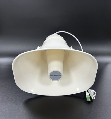 IP66 आउटडोर SIP हॉर्न स्पीकर 30W POE संचालित ABS कैबिनेट