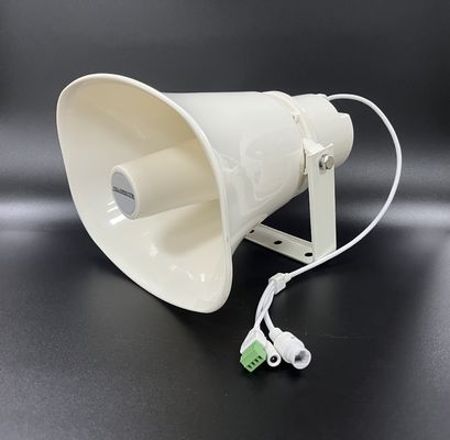 IP66 आउटडोर SIP हॉर्न स्पीकर 30W POE संचालित ABS कैबिनेट