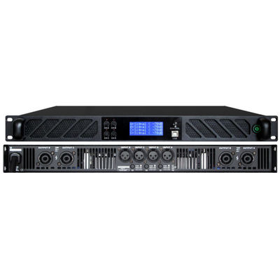 प्रोफेशनल क्लास - डी स्टीरियो एम्पलीफायर, 4×600W 8Ω 1U क्लास-डी डीएसपी पर